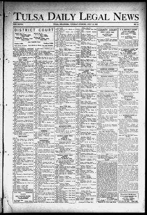 Tulsa Daily Legal News (Tulsa, Okla.), Vol. 28, No. 11, Ed. 1 Tuesday, July 14, 1925