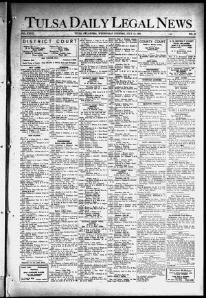 Tulsa Daily Legal News (Tulsa, Okla.), Vol. 28, No. 12, Ed. 1 Wednesday, July 15, 1925