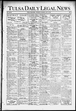 Tulsa Daily Legal News (Tulsa, Okla.), Vol. 28, No. 13, Ed. 1 Thursday, July 16, 1925