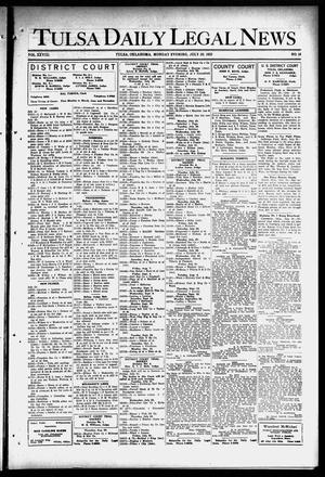 Tulsa Daily Legal News (Tulsa, Okla.), Vol. 28, No. 16, Ed. 1 Monday, July 20, 1925