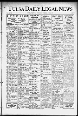 Tulsa Daily Legal News (Tulsa, Okla.), Vol. 28, No. 18, Ed. 1 Wednesday, July 22, 1925