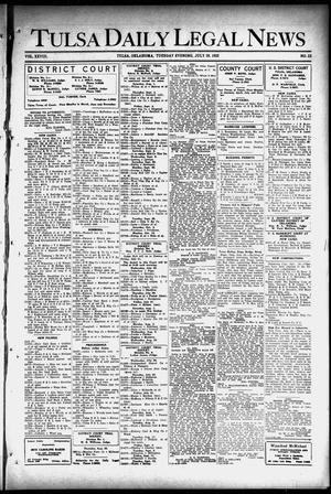 Tulsa Daily Legal News (Tulsa, Okla.), Vol. 28, No. 23, Ed. 1 Tuesday, July 28, 1925