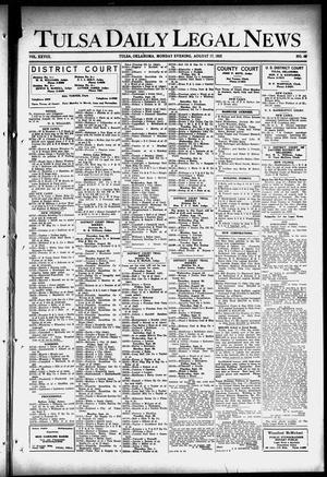 Tulsa Daily Legal News (Tulsa, Okla.), Vol. 28, No. 40, Ed. 1 Monday, August 17, 1925