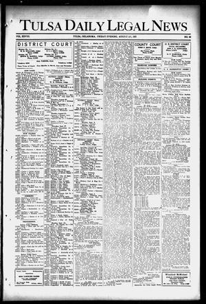 Tulsa Daily Legal News (Tulsa, Okla.), Vol. 28, No. 44, Ed. 1 Friday, August 21, 1925