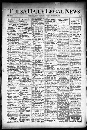 Tulsa Daily Legal News (Tulsa, Okla.), Vol. 28, No. 54, Ed. 1 Wednesday, September 2, 1925