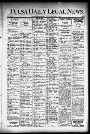 Tulsa Daily Legal News (Tulsa, Okla.), Vol. 28, No. 55, Ed. 1 Friday, September 4, 1925