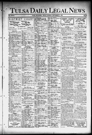 Tulsa Daily Legal News (Tulsa, Okla.), Vol. 28, No. 60, Ed. 1 Friday, September 11, 1925
