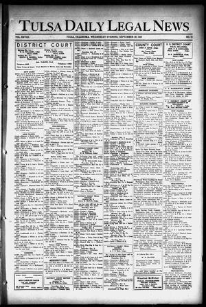 Tulsa Daily Legal News (Tulsa, Okla.), Vol. 28, No. 76, Ed. 1 Wednesday, September 30, 1925