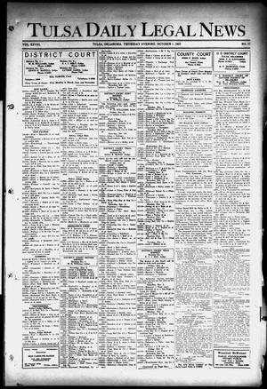 Tulsa Daily Legal News (Tulsa, Okla.), Vol. 28, No. 77, Ed. 1 Thursday, October 1, 1925