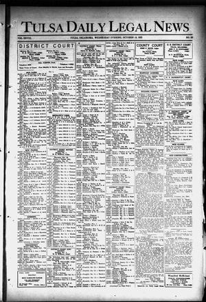 Tulsa Daily Legal News (Tulsa, Okla.), Vol. 28, No. 88, Ed. 1 Wednesday, October 14, 1925