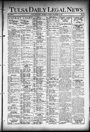 Tulsa Daily Legal News (Tulsa, Okla.), Vol. 28, No. 119, Ed. 1 Thursday, November 19, 1925