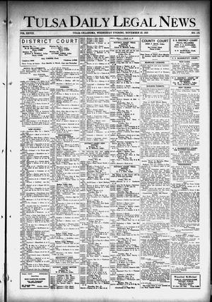 Tulsa Daily Legal News (Tulsa, Okla.), Vol. 28, No. 124, Ed. 1 Wednesday, November 25, 1925