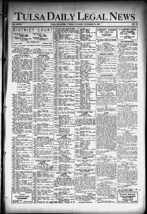Tulsa Daily Legal News (Tulsa, Okla.), Vol. 28, No. 147, Ed. 1 Tuesday, December 22, 1925