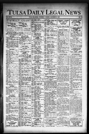 Primary view of object titled 'Tulsa Daily Legal News (Tulsa, Okla.), Vol. 28, No. 149, Ed. 1 Thursday, December 24, 1925'.