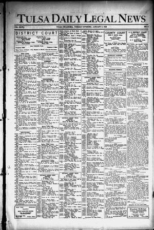 Primary view of object titled 'Tulsa Daily Legal News (Tulsa, Okla.), Vol. 24, No. 3, Ed. 1 Tuesday, January 5, 1926'.