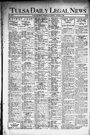 Primary view of object titled 'Tulsa Daily Legal News (Tulsa, Okla.), Vol. 24, No. 4, Ed. 1 Wednesday, January 6, 1926'.