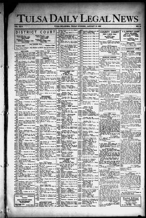 Tulsa Daily Legal News (Tulsa, Okla.), Vol. 24, No. 12, Ed. 1 Friday, January 15, 1926