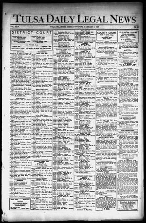 Primary view of object titled 'Tulsa Daily Legal News (Tulsa, Okla.), Vol. 24, No. 26, Ed. 1 Monday, February 1, 1926'.