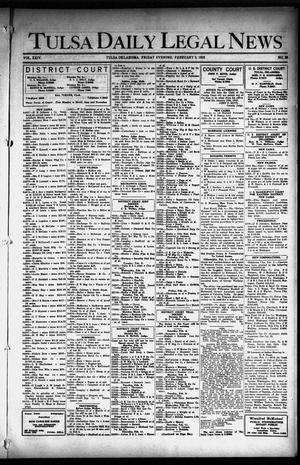 Tulsa Daily Legal News (Tulsa, Okla.), Vol. 24, No. 30, Ed. 1 Friday, February 5, 1926
