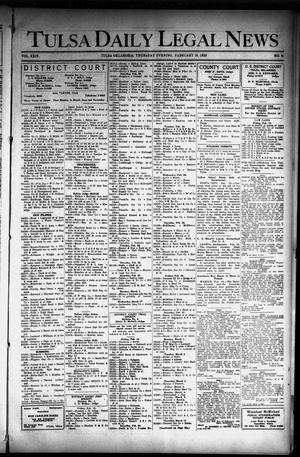 Tulsa Daily Legal News (Tulsa, Okla.), Vol. 24, No. 41, Ed. 1 Thursday, February 18, 1926