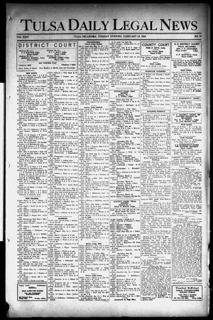 Tulsa Daily Legal News (Tulsa, Okla.), Vol. 24, No. 44, Ed. 1 Tuesday, February 23, 1926