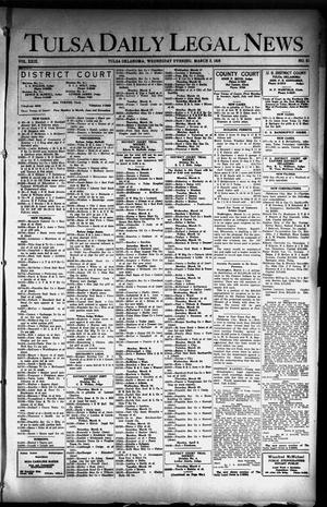 Tulsa Daily Legal News (Tulsa, Okla.), Vol. 29, No. 51, Ed. 1 Wednesday, March 3, 1926