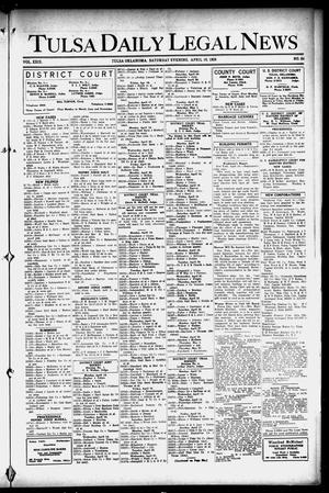 Tulsa Daily Legal News (Tulsa, Okla.), Vol. 29, No. 84, Ed. 1 Saturday, April 10, 1926