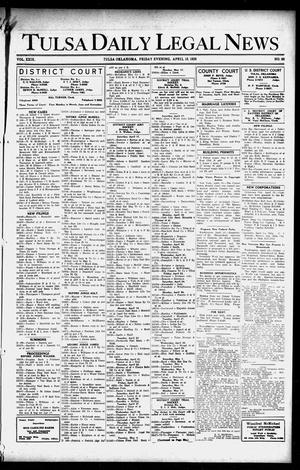 Tulsa Daily Legal News (Tulsa, Okla.), Vol. 29, No. 89, Ed. 1 Friday, April 16, 1926