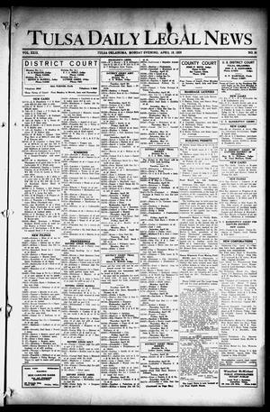 Tulsa Daily Legal News (Tulsa, Okla.), Vol. 29, No. 91, Ed. 1 Monday, April 19, 1926