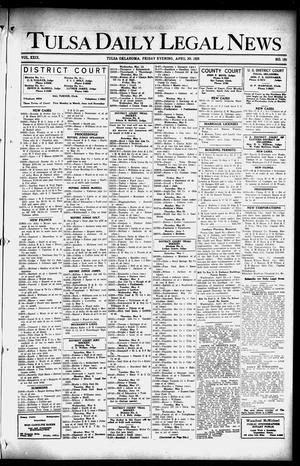Tulsa Daily Legal News (Tulsa, Okla.), Vol. 29, No. 101, Ed. 1 Friday, April 30, 1926