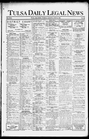 Tulsa Daily Legal News (Tulsa, Okla.), Vol. 29, No. 143, Ed. 1 Tuesday, June 22, 1926