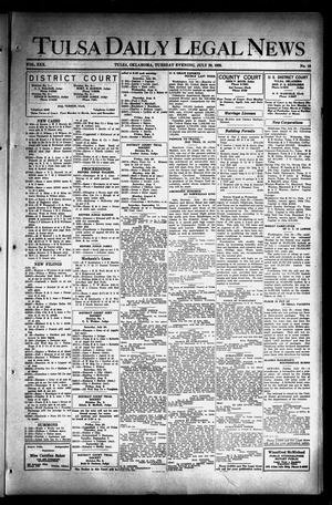 Tulsa Daily Legal News (Tulsa, Okla.), Vol. 30, No. 16, Ed. 1 Tuesday, July 20, 1926
