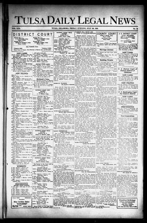 Primary view of object titled 'Tulsa Daily Legal News (Tulsa, Okla.), Vol. 30, No. 25, Ed. 1 Friday, July 30, 1926'.