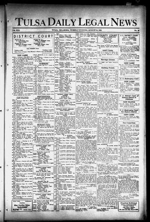 Tulsa Daily Legal News (Tulsa, Okla.), Vol. 30, No. 45, Ed. 1 Tuesday, August 24, 1926