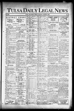 Tulsa Daily Legal News (Tulsa, Okla.), Vol. 30, No. 48, Ed. 1 Friday, August 27, 1926