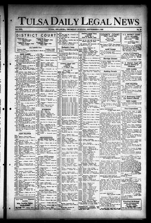 Tulsa Daily Legal News (Tulsa, Okla.), Vol. 30, No. 58, Ed. 1 Thursday, September 9, 1926