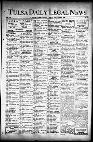 Tulsa Daily Legal News (Tulsa, Okla.), Vol. 30, No. 62, Ed. 1 Tuesday, September 14, 1926