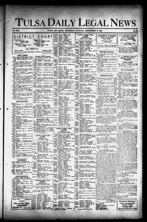 Tulsa Daily Legal News (Tulsa, Okla.), Vol. 30, No. 64, Ed. 1 Thursday, September 16, 1926
