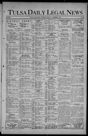 Tulsa Daily Legal News (Tulsa, Okla.), Vol. 30, No. 80, Ed. 1 Tuesday, October 5, 1926