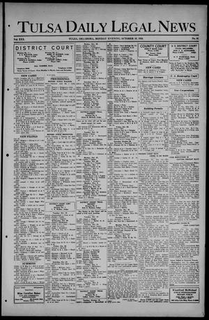 Tulsa Daily Legal News (Tulsa, Okla.), Vol. 30, No. 91, Ed. 1 Monday, October 18, 1926