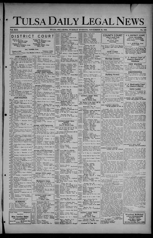 Tulsa Daily Legal News (Tulsa, Okla.), Vol. 30, No. 115, Ed. 1 Tuesday, November 16, 1926