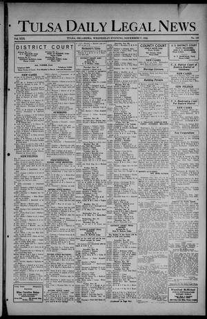 Primary view of object titled 'Tulsa Daily Legal News (Tulsa, Okla.), Vol. 30, No. 116, Ed. 1 Wednesday, November 17, 1926'.