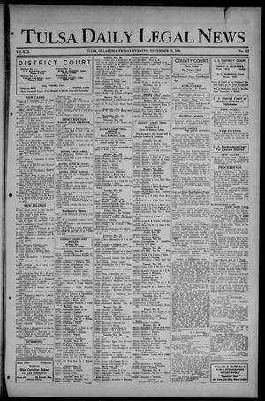 Tulsa Daily Legal News (Tulsa, Okla.), Vol. 30, No. 118, Ed. 1 Friday, November 19, 1926