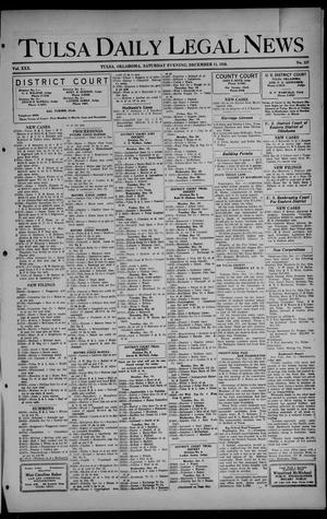 Tulsa Daily Legal News (Tulsa, Okla.), Vol. 30, No. 137, Ed. 1 Saturday, December 11, 1926