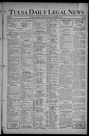 Primary view of object titled 'Tulsa Daily Legal News (Tulsa, Okla.), Vol. 30, No. 138, Ed. 1 Monday, December 13, 1926'.