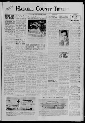 Primary view of object titled 'Haskell County Tribune (Stigler, Okla.), Vol. 24, No. 33, Ed. 1 Thursday, October 31, 1957'.