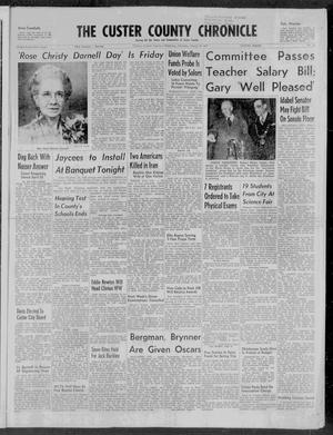 The Custer County Chronicle (Clinton, Okla.), No. 13, Ed. 1 Thursday, March 28, 1957