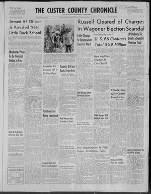 The Custer County Chronicle (Clinton, Okla.), No. 39, Ed. 1 Thursday, September 26, 1957