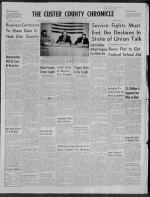 The Custer County Chronicle (Clinton, Okla.), No. 54, Ed. 1 Thursday, January 9, 1958