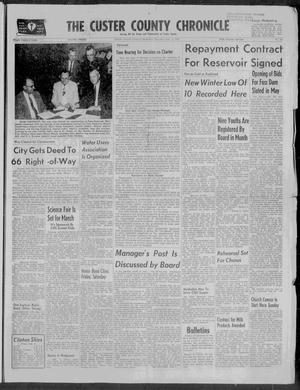 The Custer County Chronicle (Clinton, Okla.), No. 59, Ed. 1 Thursday, February 13, 1958